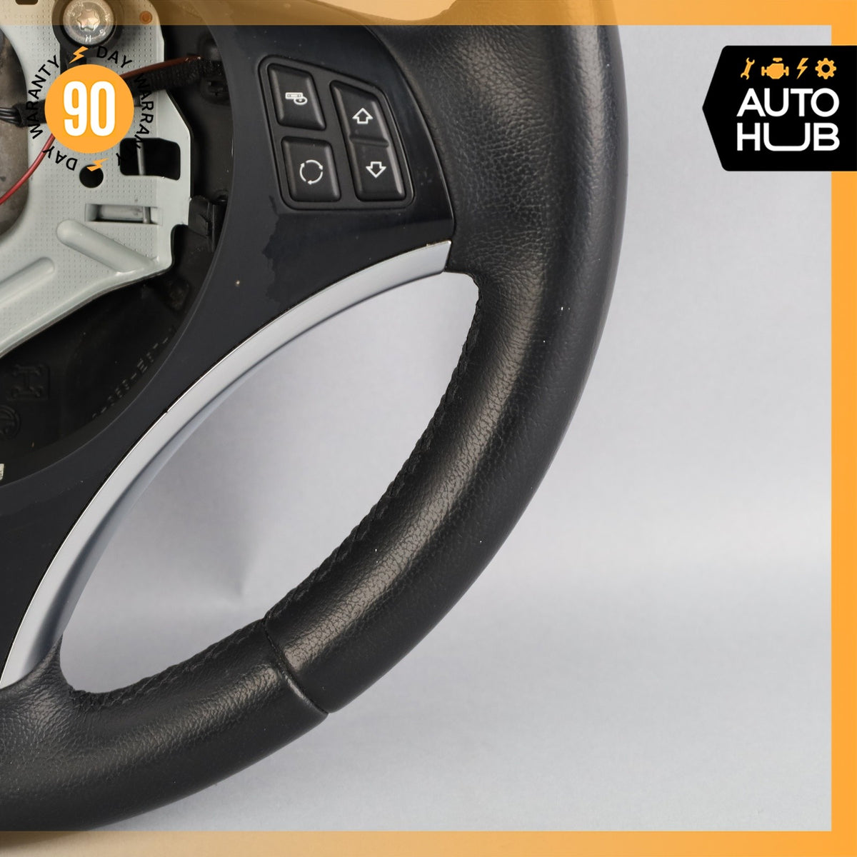 BMW E88 128i 135i Sport Steering Wheel Black w/ Switch 32306795574 OEM - photo 5
