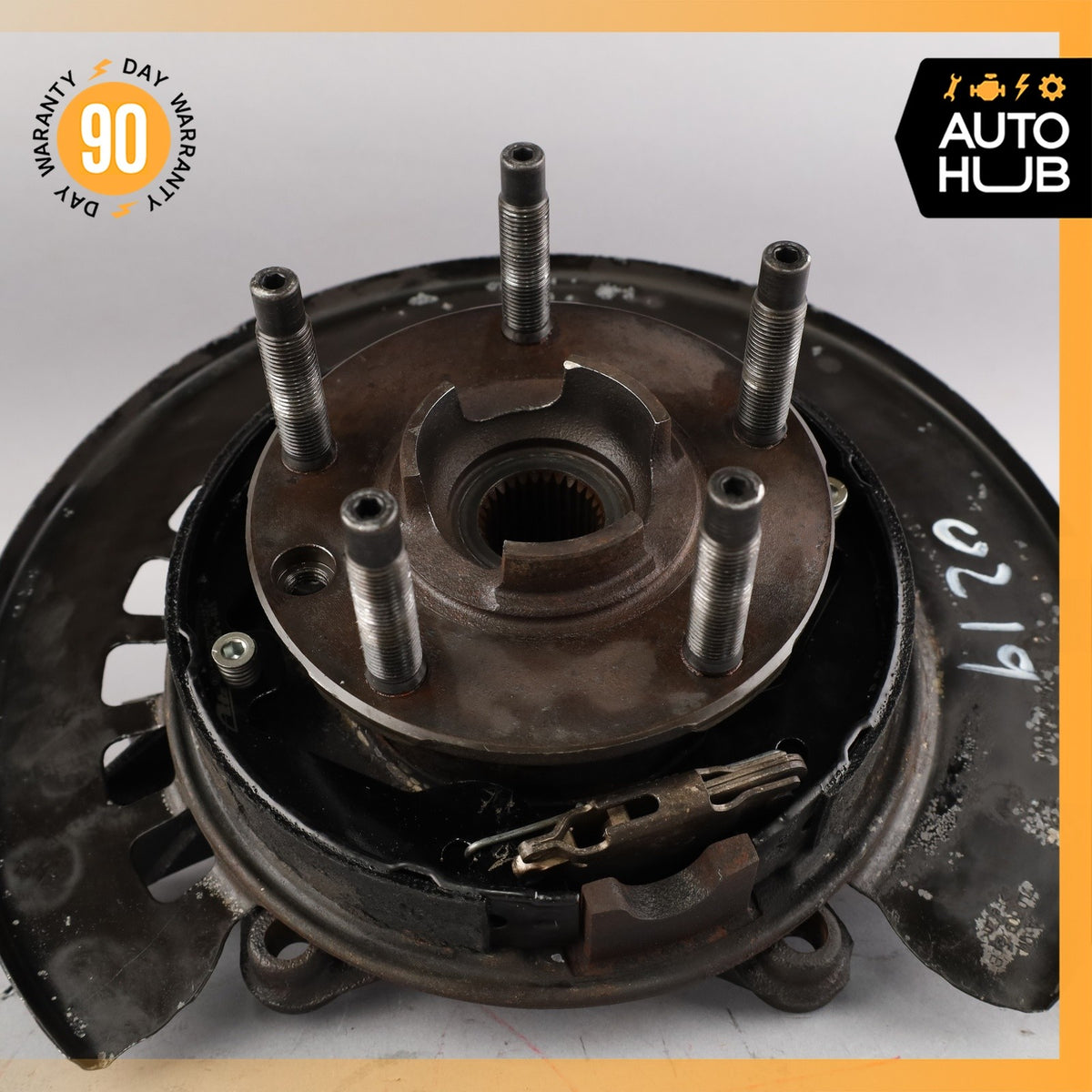 Porsche Cayenne 955 Rear Left Side Spindle Knuckle Hub w/ Shield OEM - photo 8