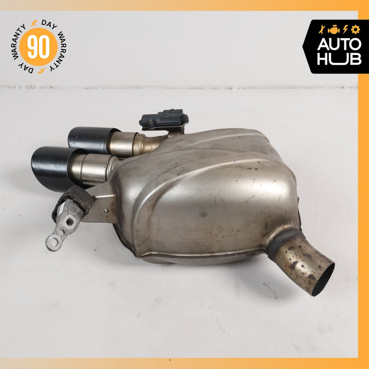 15-18 Porsche Macan 95B GTS Sport Left Side Exhaust Muffler w/ Valves OEM 46k - photo 6