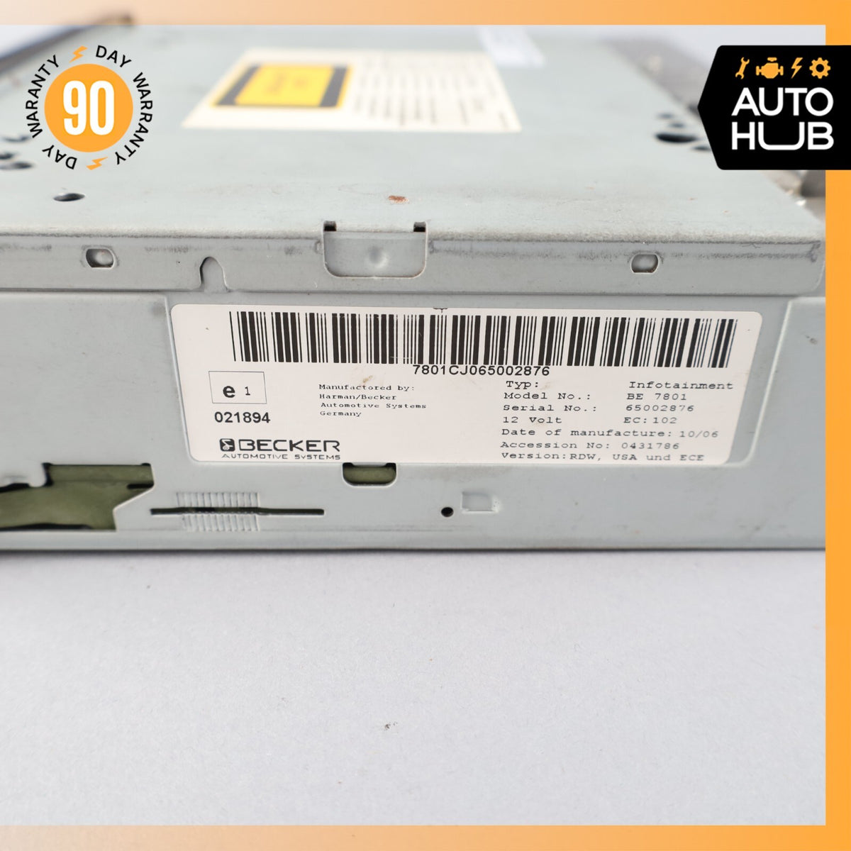 05-07 Maserati GranSport M138 / F430 Radio Head Infotainment Becker 021894 OEM - photo 10