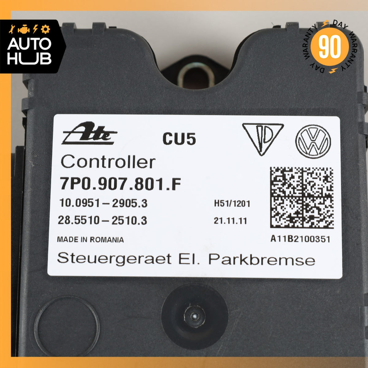 11-18 Porsche Cayenne 958 Electronic Parking Brake Control Module 7P0907801F OEM - photo 5