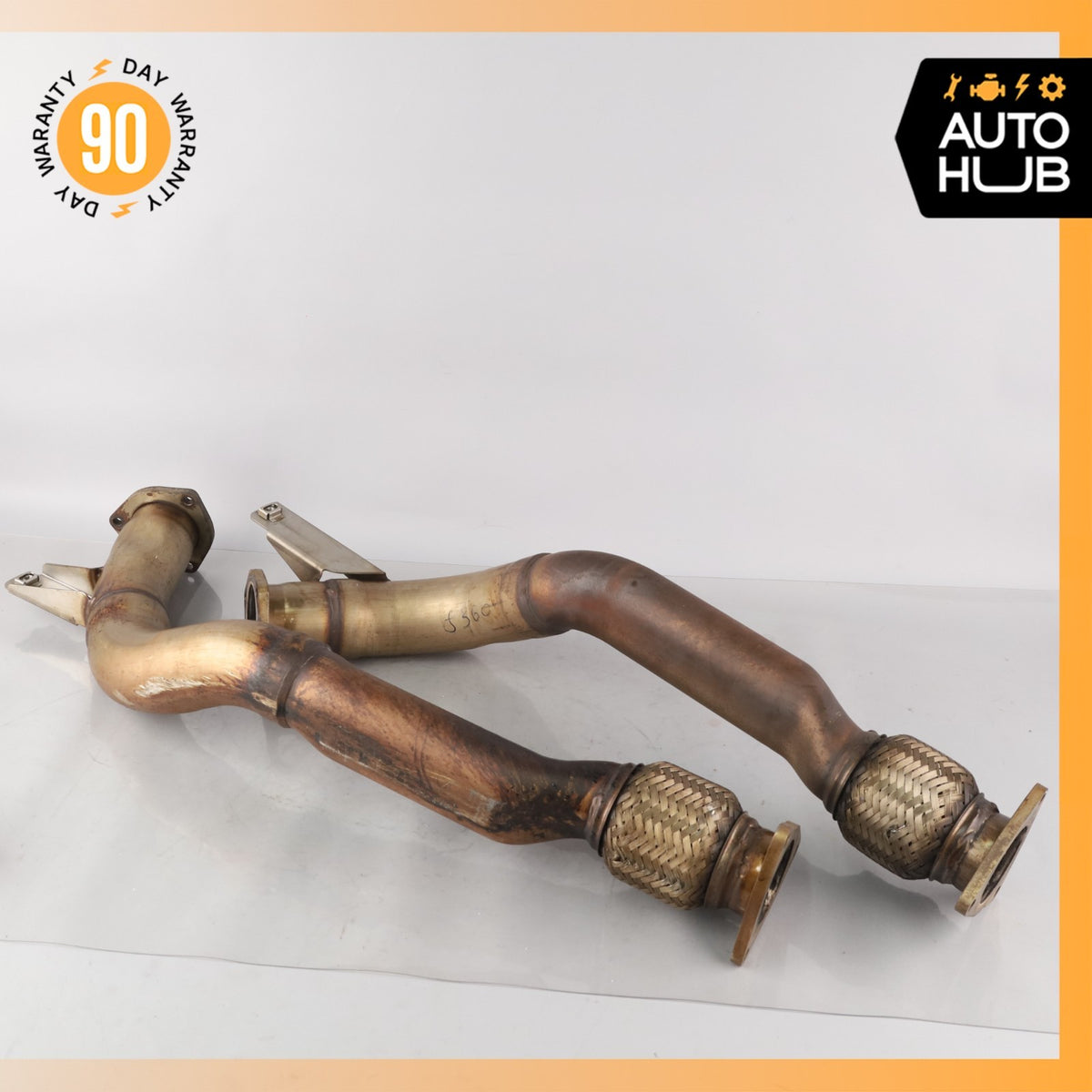 Bentley Continental GT 6.0L Exhaust Downpipe Left & Right Side Set OEM - photo 1