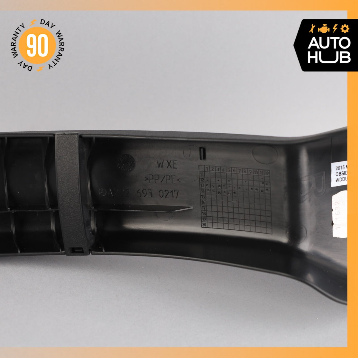 14-20 Mercedes W222 S600 S63 AMG Rear Right Trunk Lid Hinge Cover 2226930217 OEM - photo 13