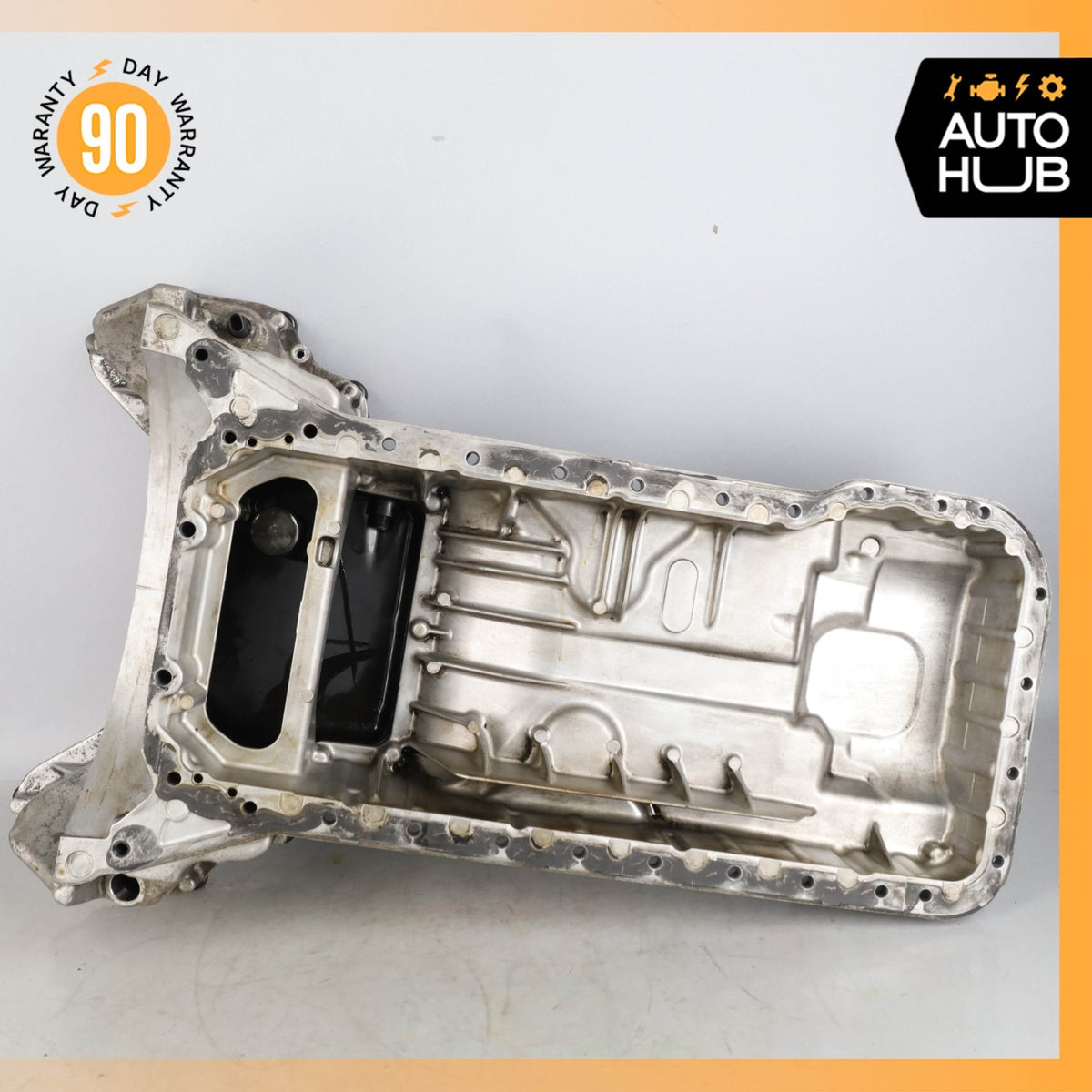 07-12 Mercedes R230 SL550 CLS550 E550 CLK550 Upper & Lower Oil Pan Section OEM - photo 9