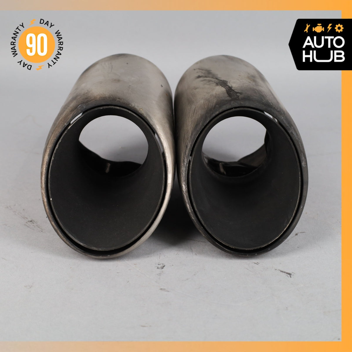 14-16 Porsche Panamera 970 Right Exhaust Mufflers Muffler Tips Set OEM 86k - photo 5