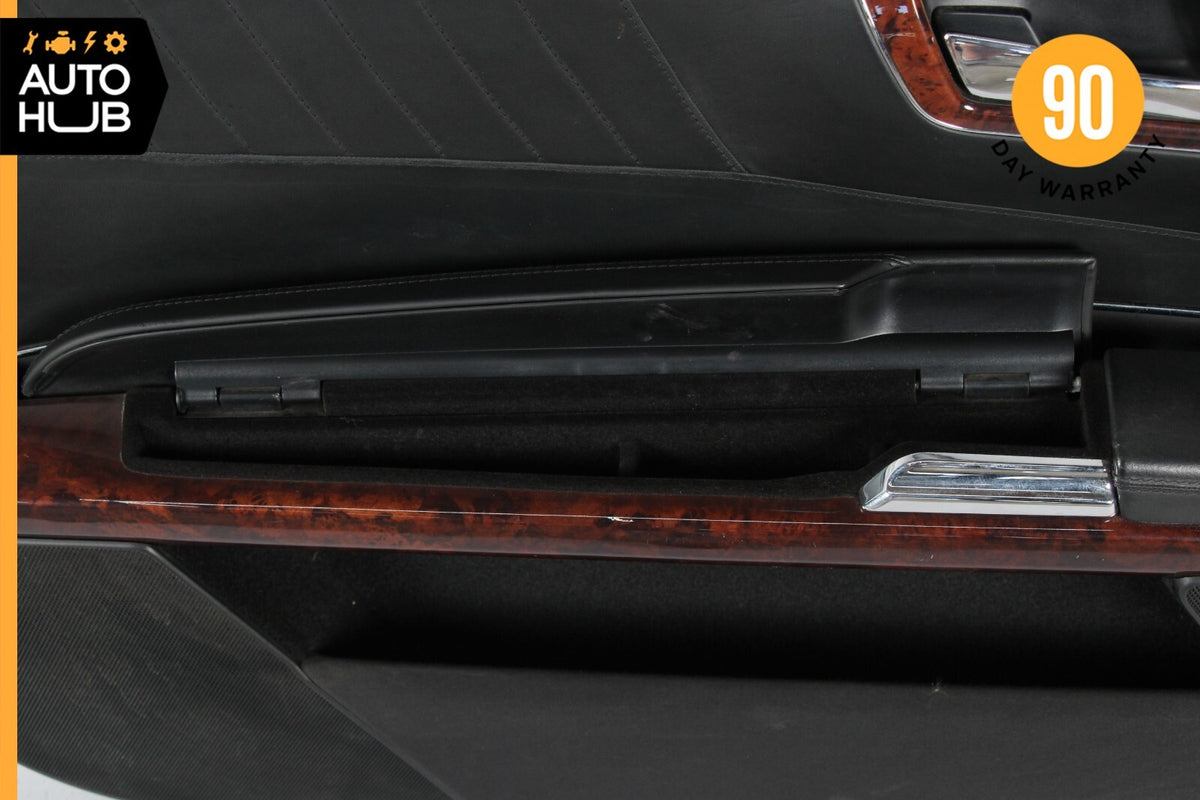 07-10 Mercedes W216 CL600 Front Left Driver Side Interior Door Panel Black OEM - photo 8
