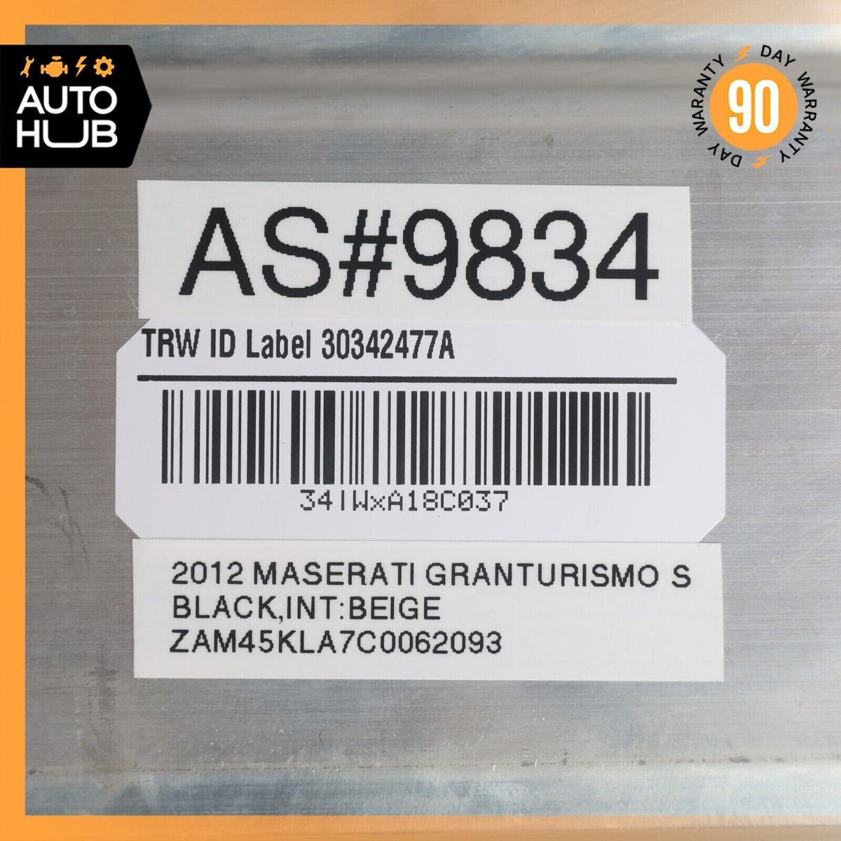 08-12 Maserati GranTurismo M145 Right Side Dash Airbag Air Bag OEM - photo 11