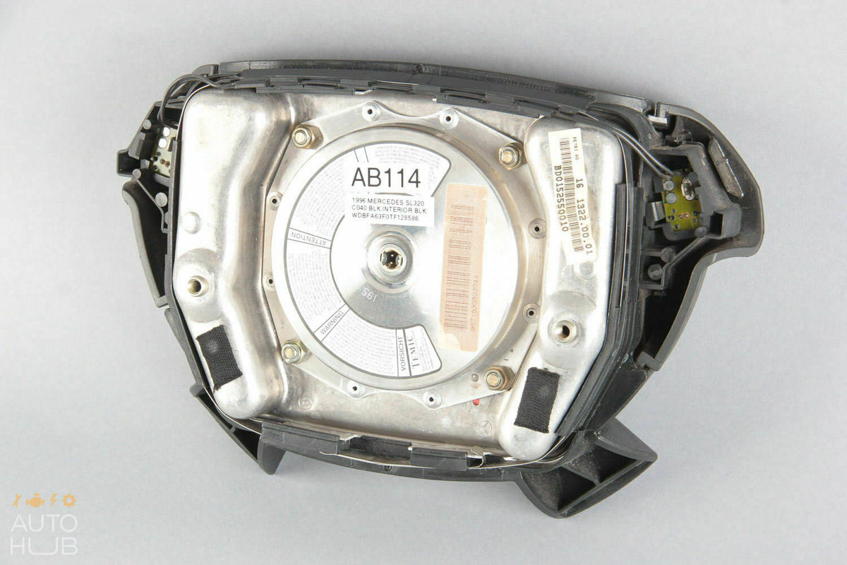 96-98 Mercedes R129 SL320 SL500 Driver Steering Wheel Airbag Air Bag Black OEM - photo 8