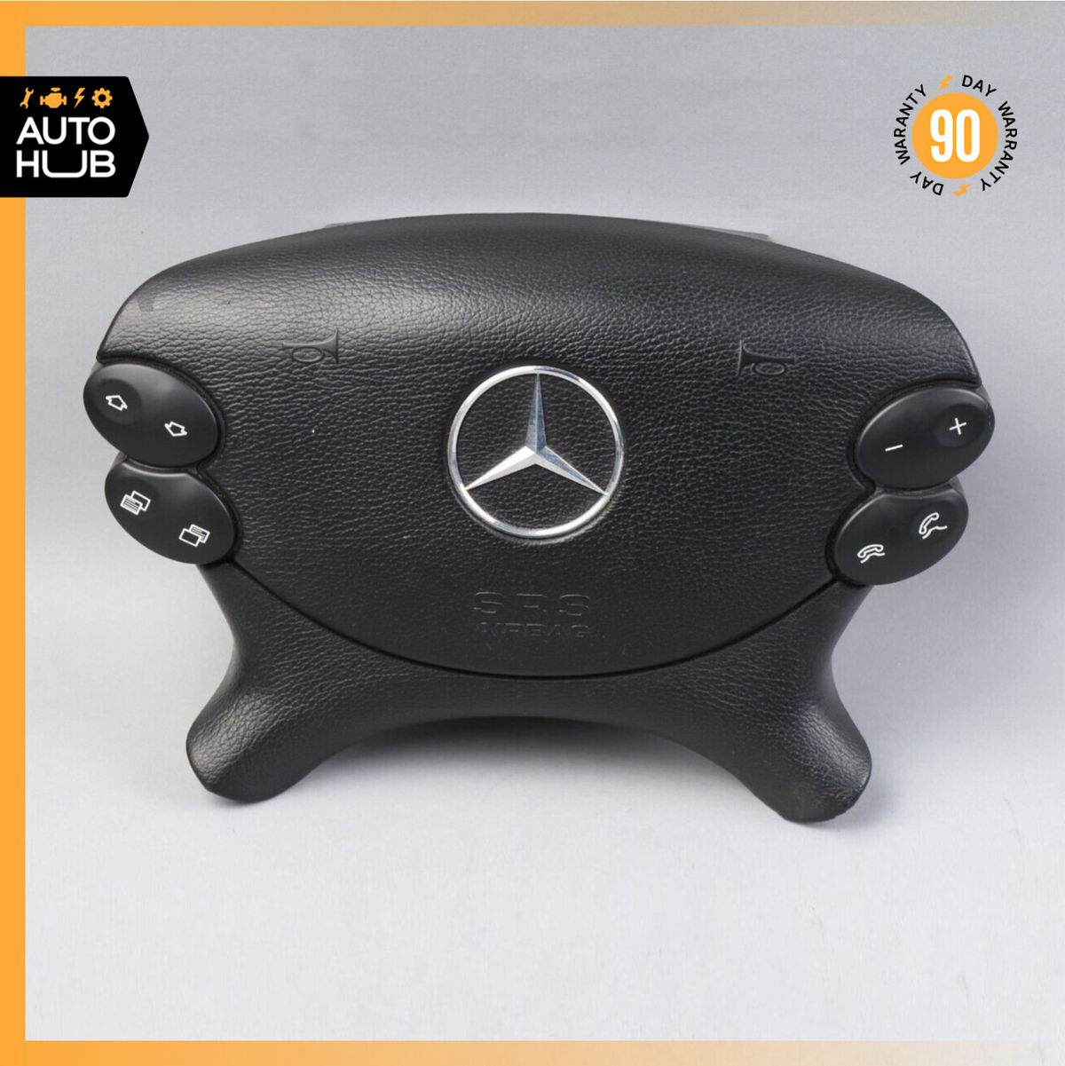 Mercedes R230 SL500 SL55 AMG CLK500 E350 Steering Wheel Airbag Air Bag Black OEM - photo 1