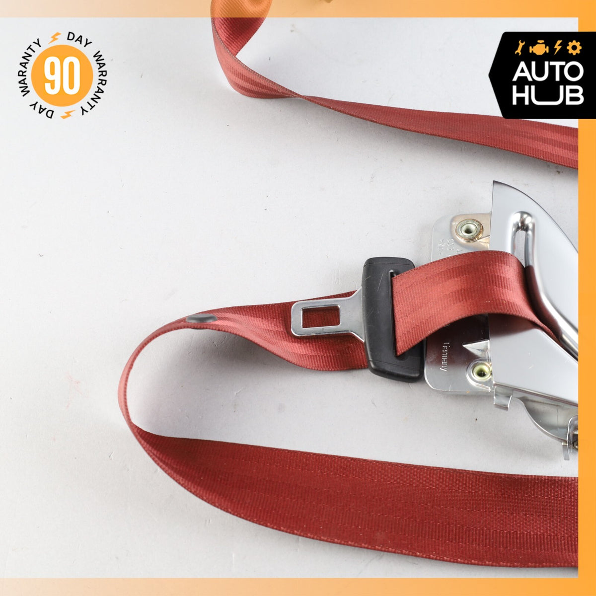 03-06 Bentley Continental GT Front Left Driver Side Seat Belt Red OEM 73k - photo 5
