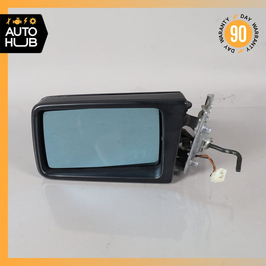 90-93 Mercedes W124 300E 190E 300TD Left Driver Side Rear View Mirror Black OEM - photo 1