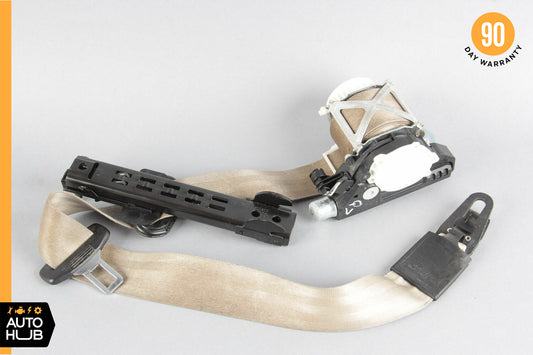 07-10 Audi Q7 4L Front Right Passenger Side Seatbelt Seat Belt Retractor Tan OEM - photo 1