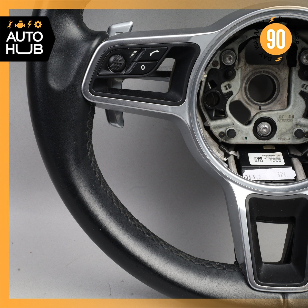 15-21 Porsche Macan 95B Cayenne 958 Steering Wheel w/ Paddle Shifters OEM 63k - photo 7