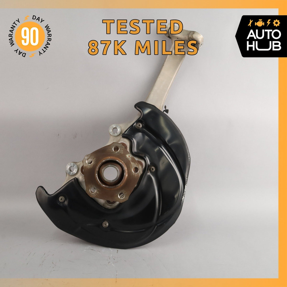 17-25 Audi 4M Q7 Q8 e-Tron Quattro Front Right Spindle Knuckle w/ Shield OEM - photo 1