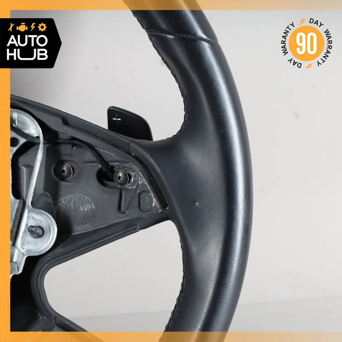 10-13 Mercedes W212 E350 E550 E400 Steering Wheel w/ Paddle Shifters Black OEM - photo 7