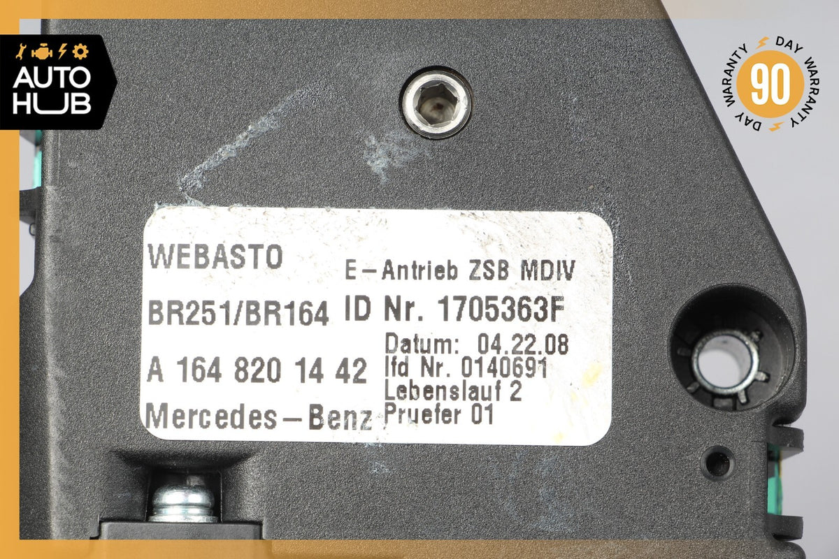 06-13 Mercedes W164 ML550 GL450 ML320 R350 Panoramic Sunroof Sun Roof Motor OEM - photo 11