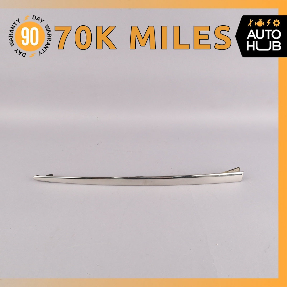 03-10 Bentley Continental GT GTC Rear Right Side Bumper Molding Trim Chrome OEM - photo 1