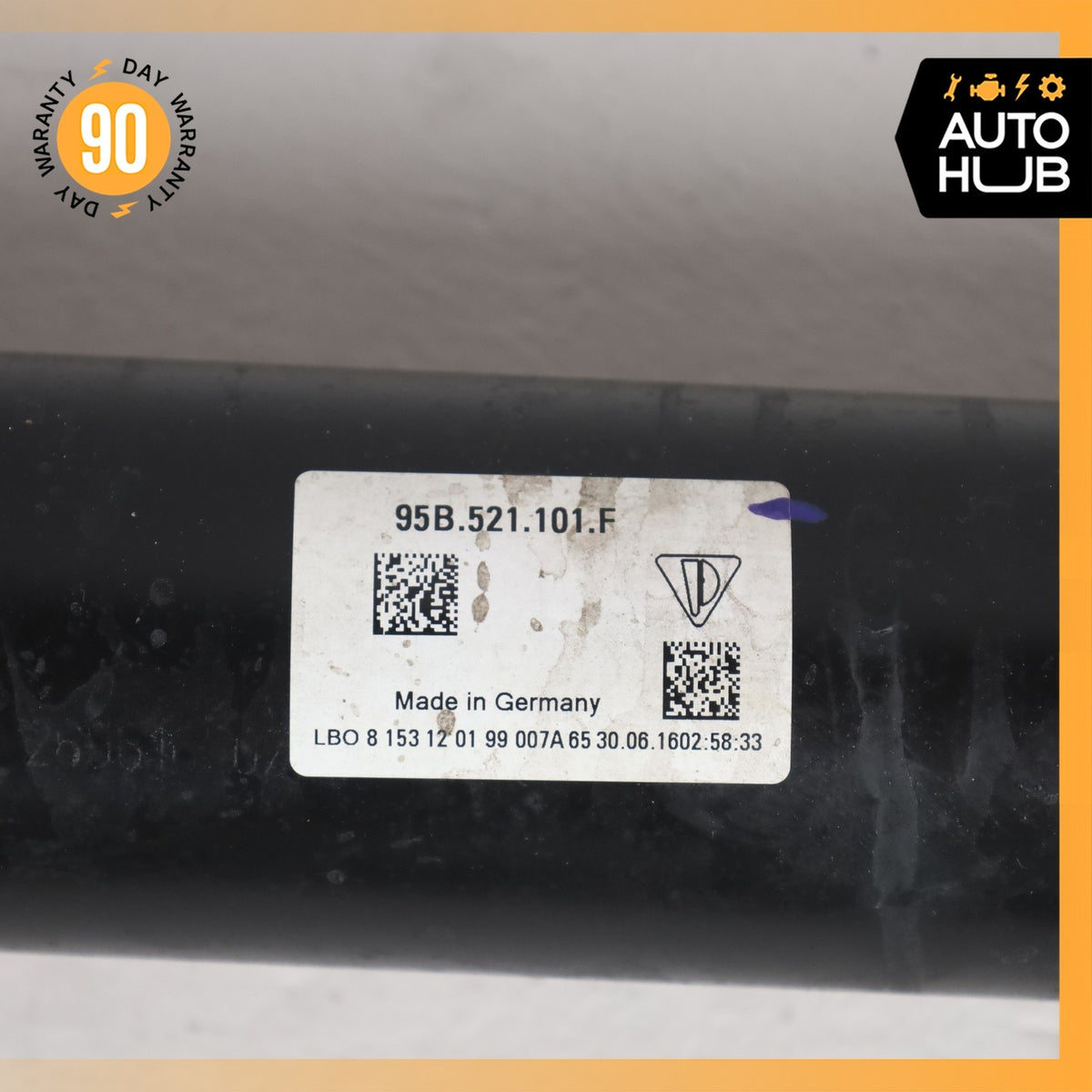 16-18 Porsche 95B Macan GTS S Rear Axle Driveshaft Drive Shaft Propeller OEM 46k - photo 6