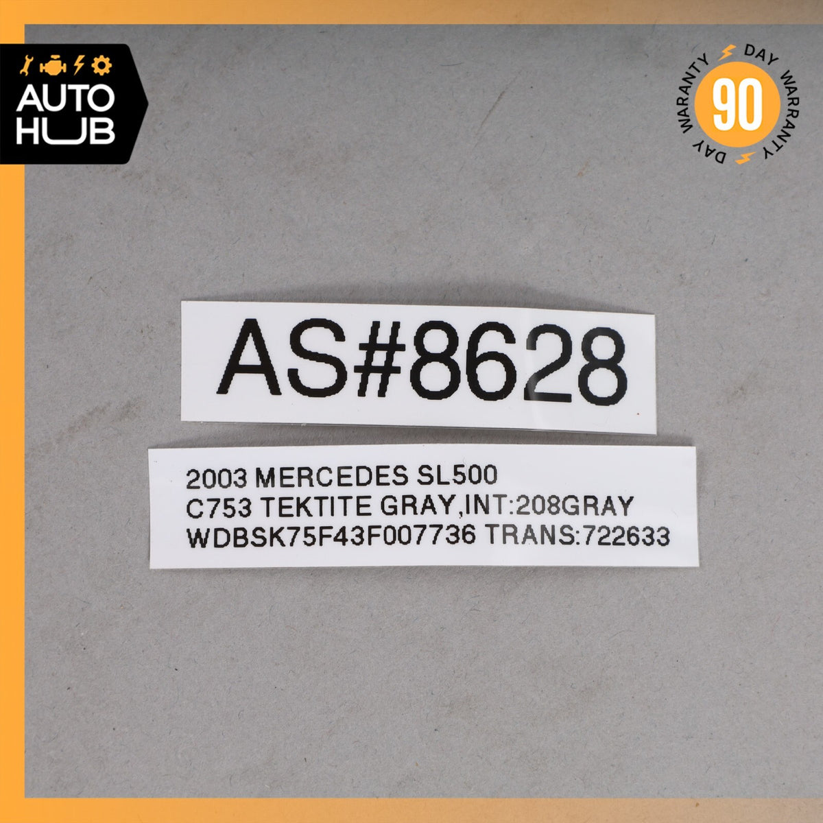 03-12 Mercedes R230 SL500 SL550 Right Passenger Side Door Panel Cover Gray OEM - photo 12