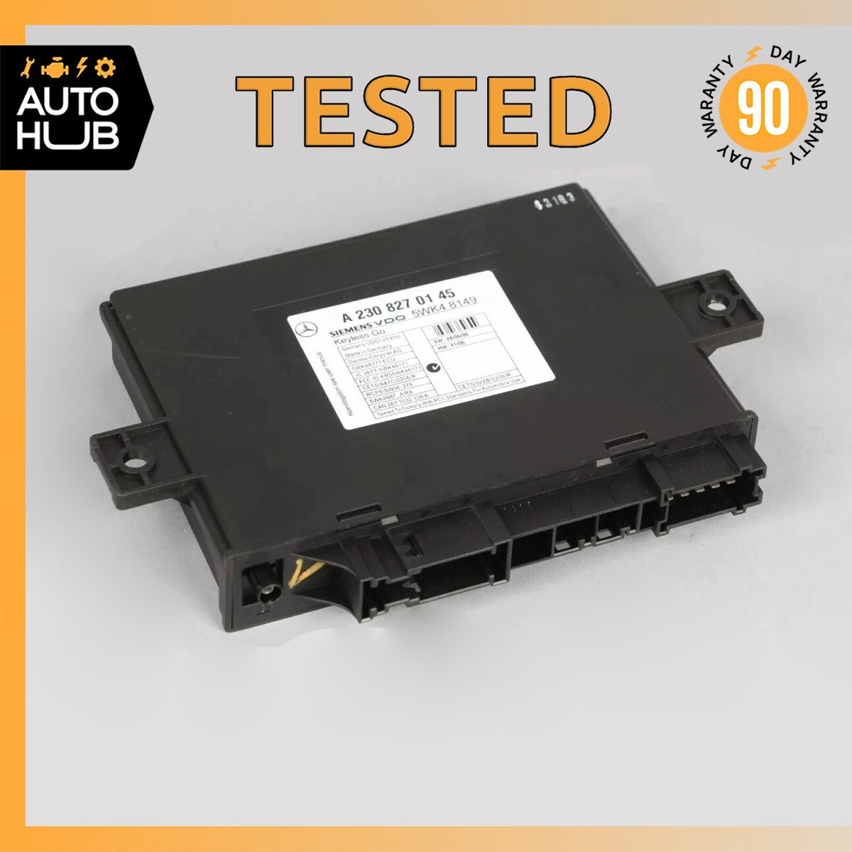 07-12 Mercedes R230 SL550 SL55 AMG Keyless Go Entry Control Module OEM - photo 1