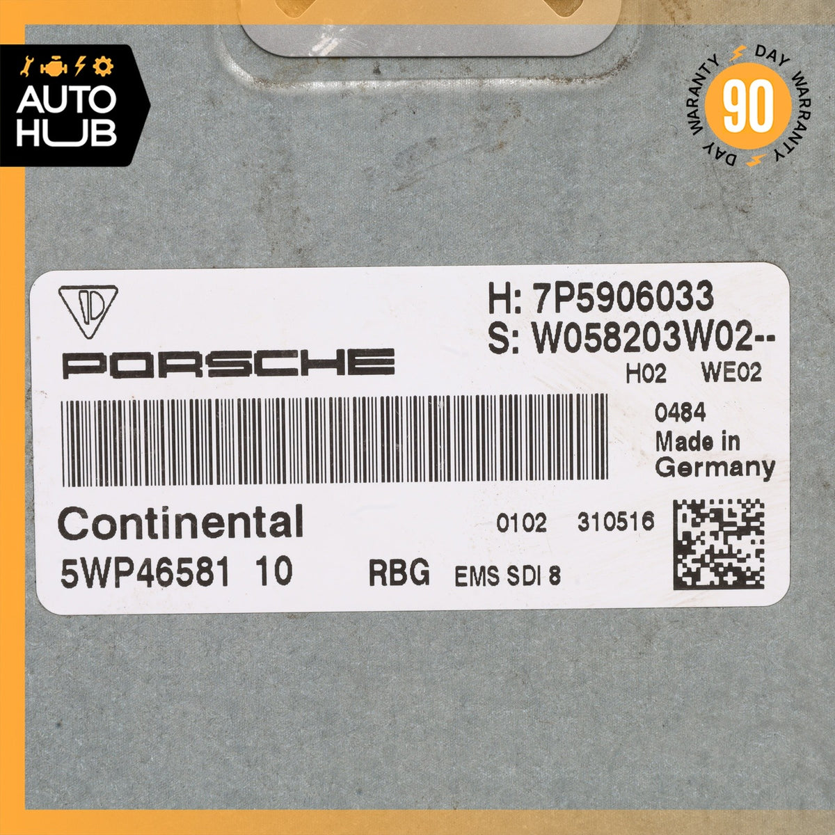 11-14 Porsche Cayenne Turbo 958 4.8L Engine Control Module ECU OEM 92k - photo 9
