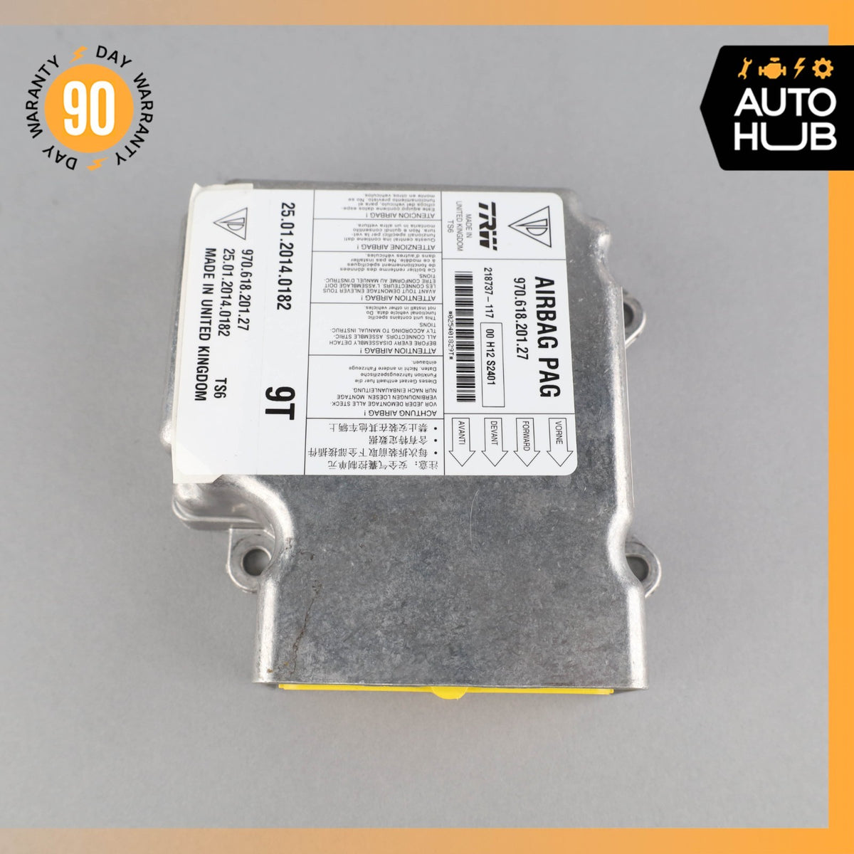 Porsche Panamera 970 Hybrid S Airbag Air Bag Sensor SRS Control Module OEM 86k - photo 6