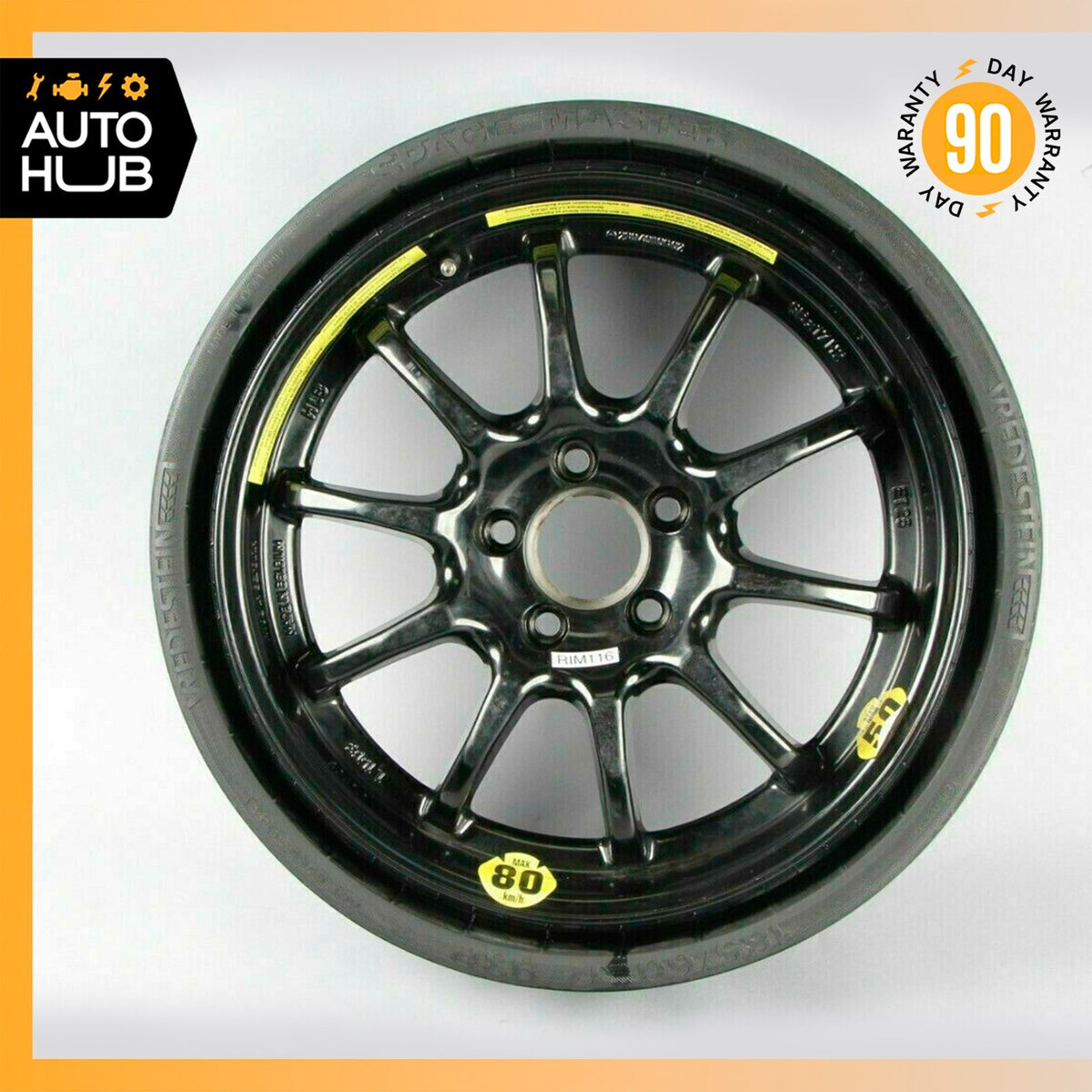 03-12 Mercedes R230 SL500 SL550 Emergency Spare Tire Wheel Donut Rim 17" 17 OEM - photo 1