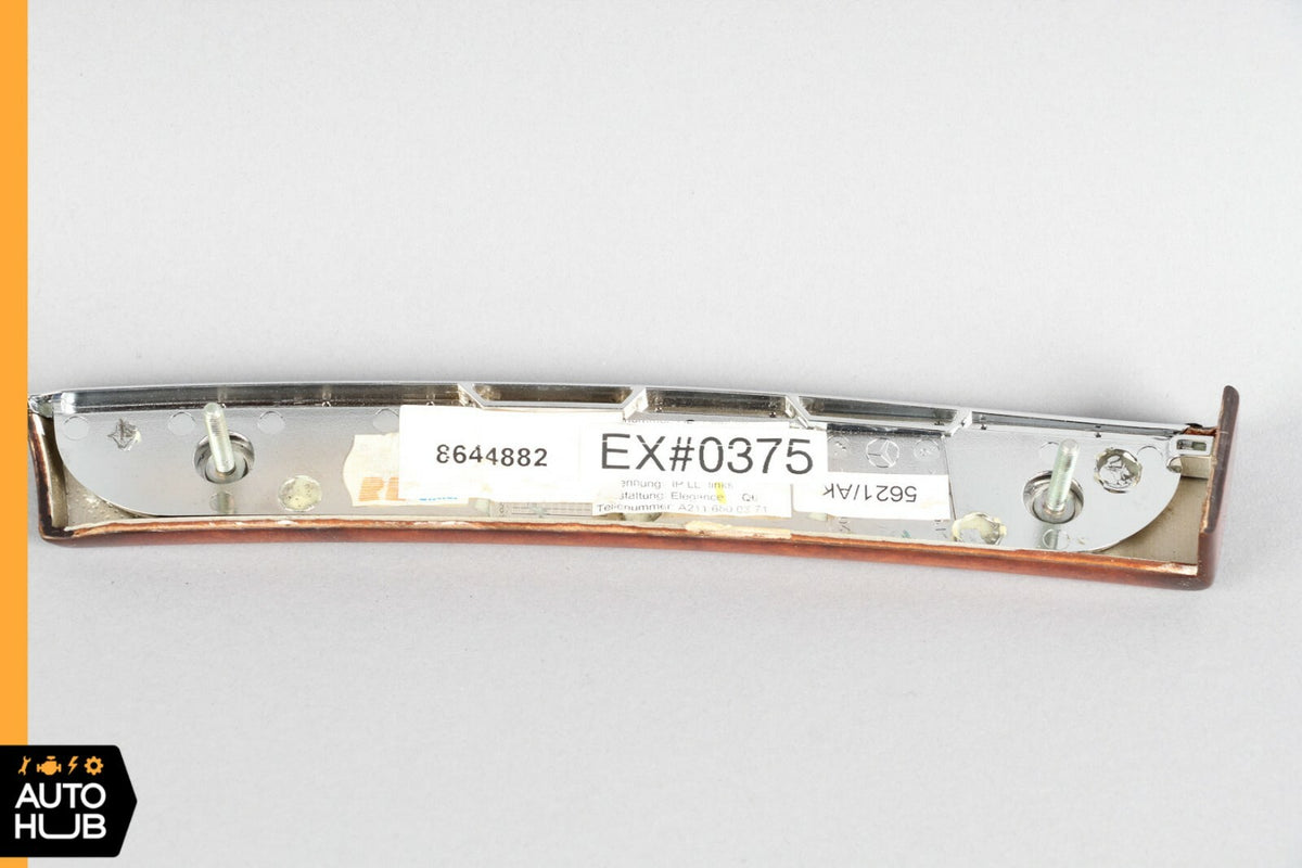 03-06 Mercedes W211 E350 E500 Dashboard Dash Left Trim Panel Wood 2116800371 OEM - photo 6