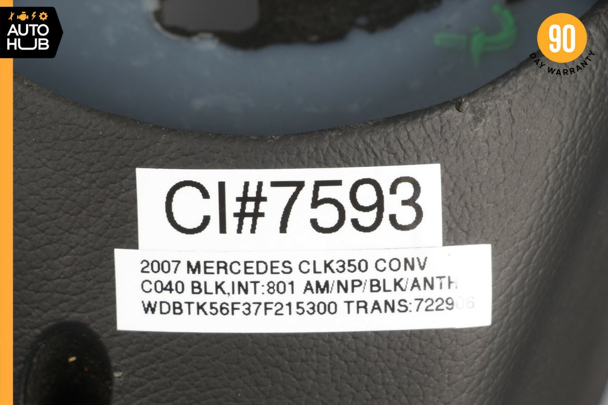 03-09 Mercedes W209 CLK350 SL500 CLK320 Steering Wheel 2304600503 Black OEM - photo 11