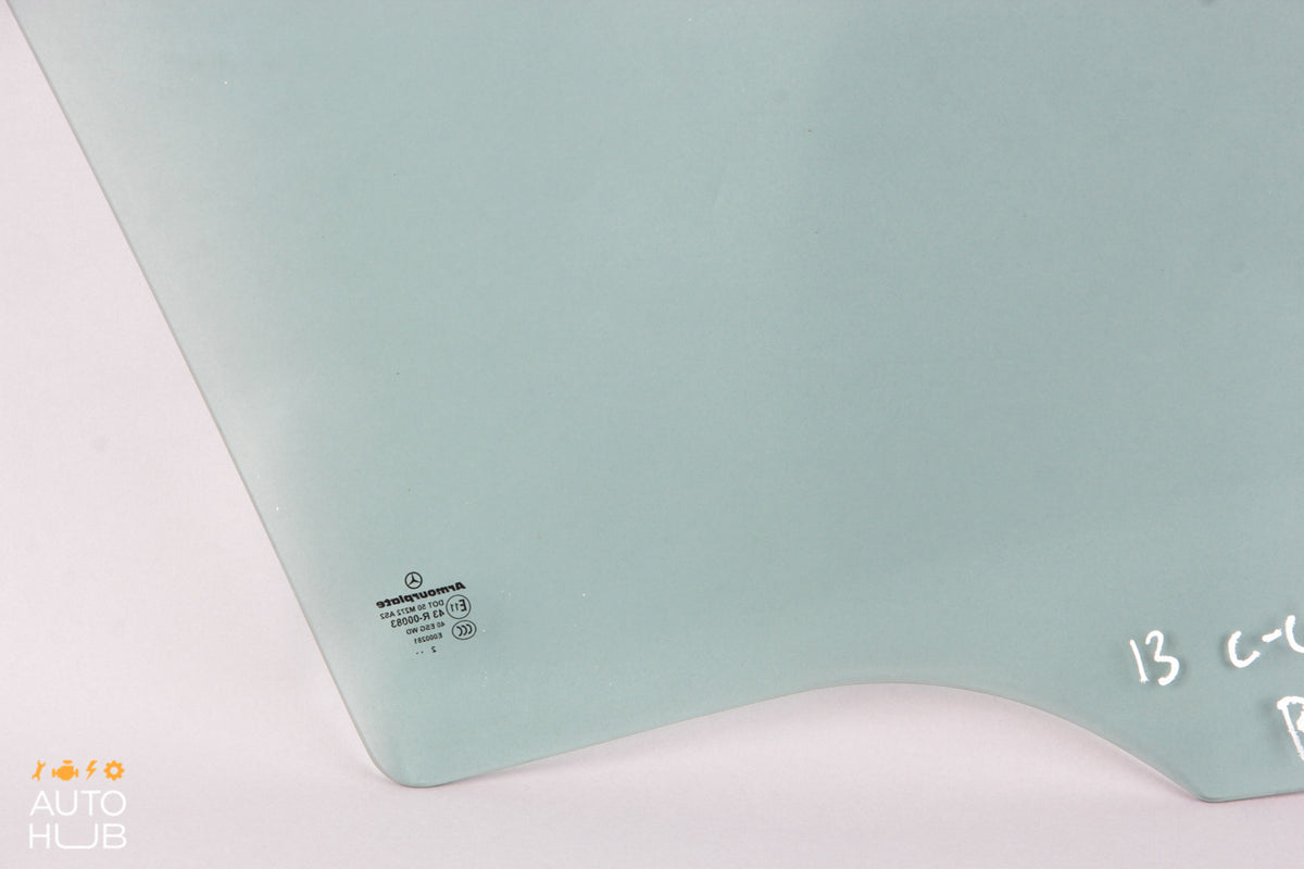 08-14 Mercedes W204 C300 C350 Rear Left Driver Side Door Window Glass OEM - photo 10