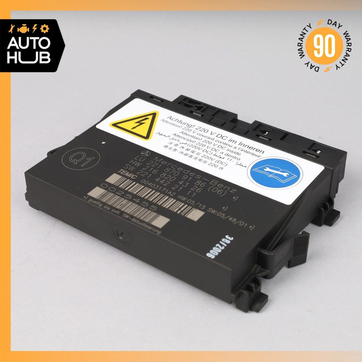 07-10 Mercedes W221 S600 S63 Front Left or Right Seat Contour Control Module OEM - photo 1