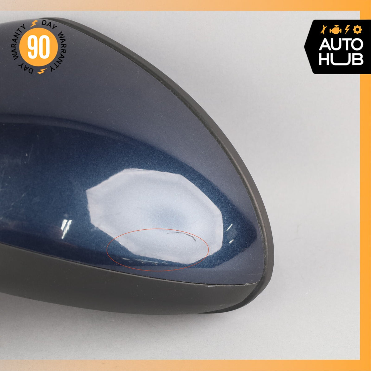 11-14 Porsche Cayenne 958 Left Side Rear View Door Mirror Blue OEM - photo 7