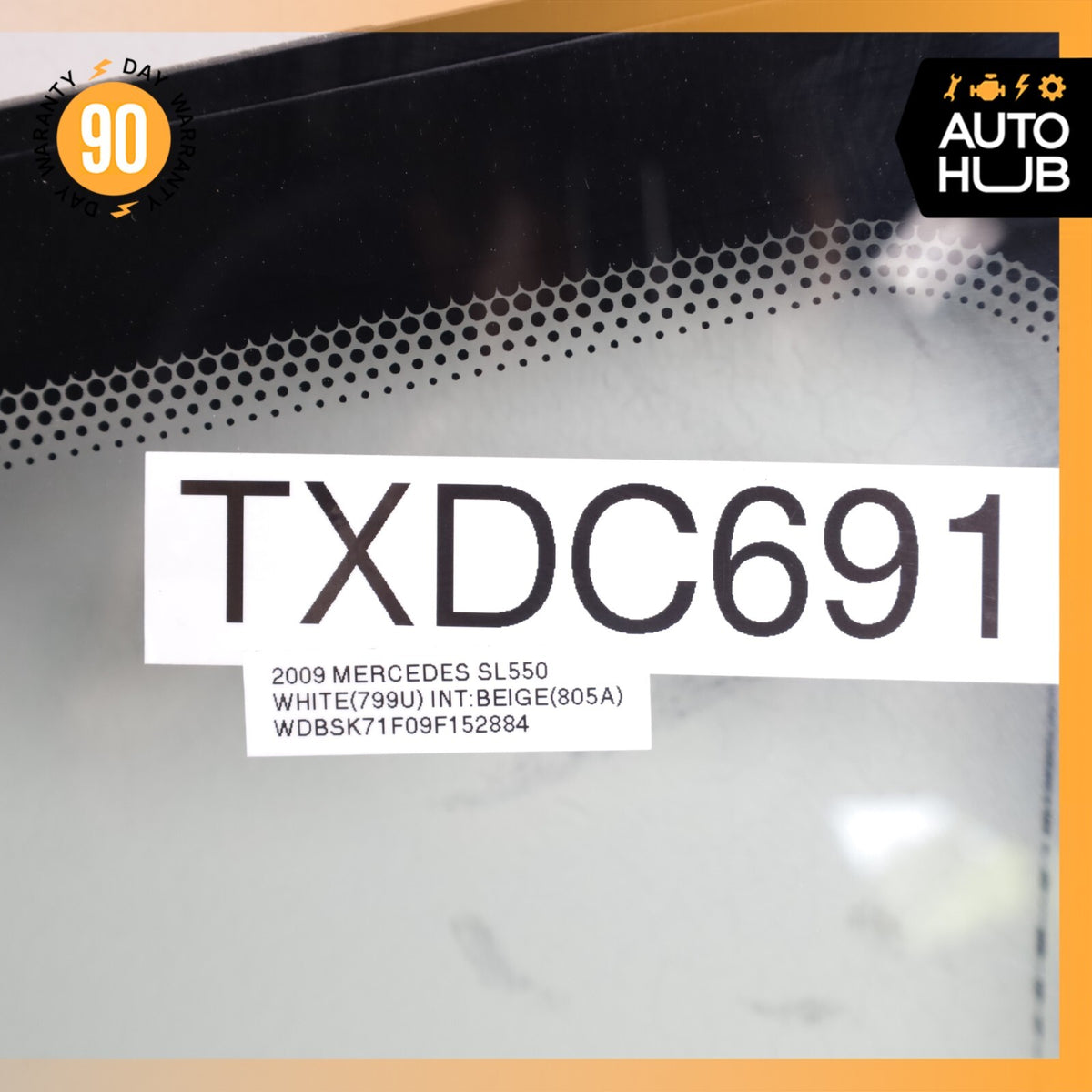 09-12 Mercedes R230 SL550 SL600 SL63 Front Windshield Wind Shield Glass OEM 62k - photo 17