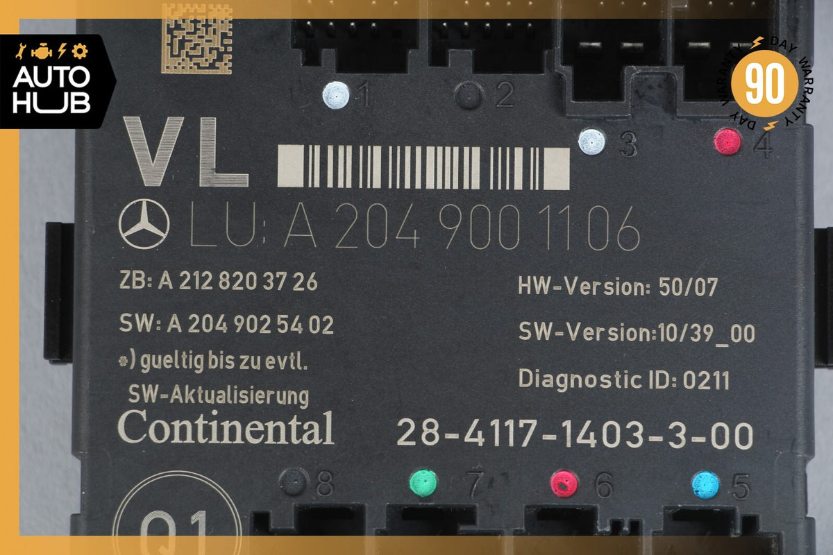 08-18 Mercedes W204 C250 E400 C300 E350 Front Left Side Door Control Module OEM - photo 11