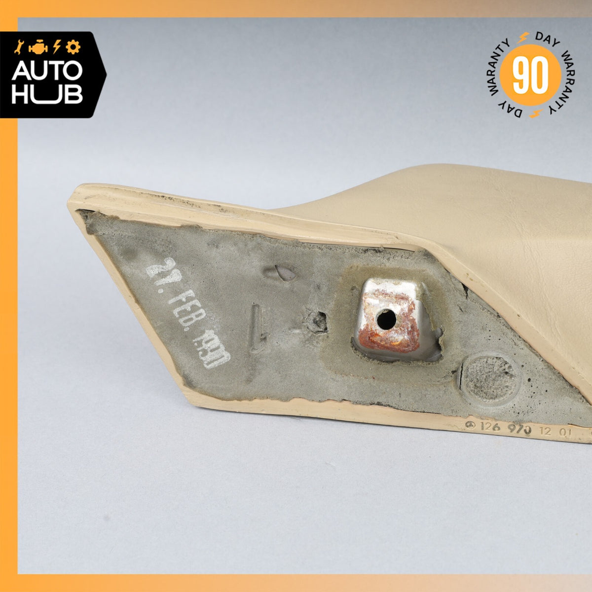 Mercedes W126 420SEL Rear Right Passenger Side Interior Grab Handle Beige OEM - photo 14