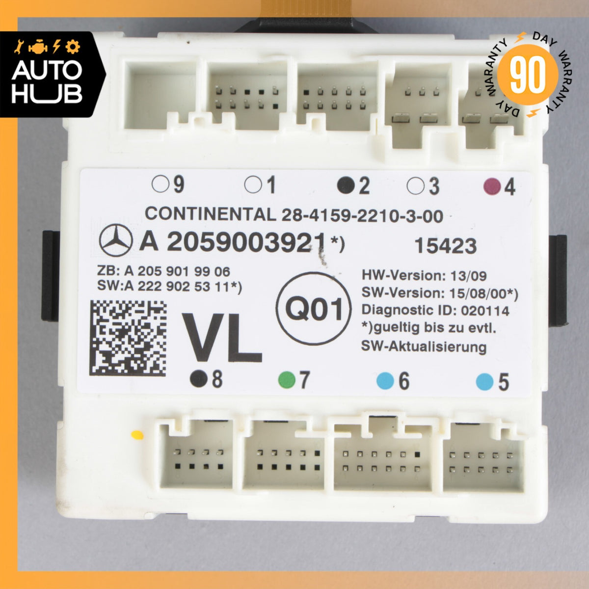 16-19 Mercedes W205 C300 C350e Front Left Side Door Control Module OEM 41k - photo 11