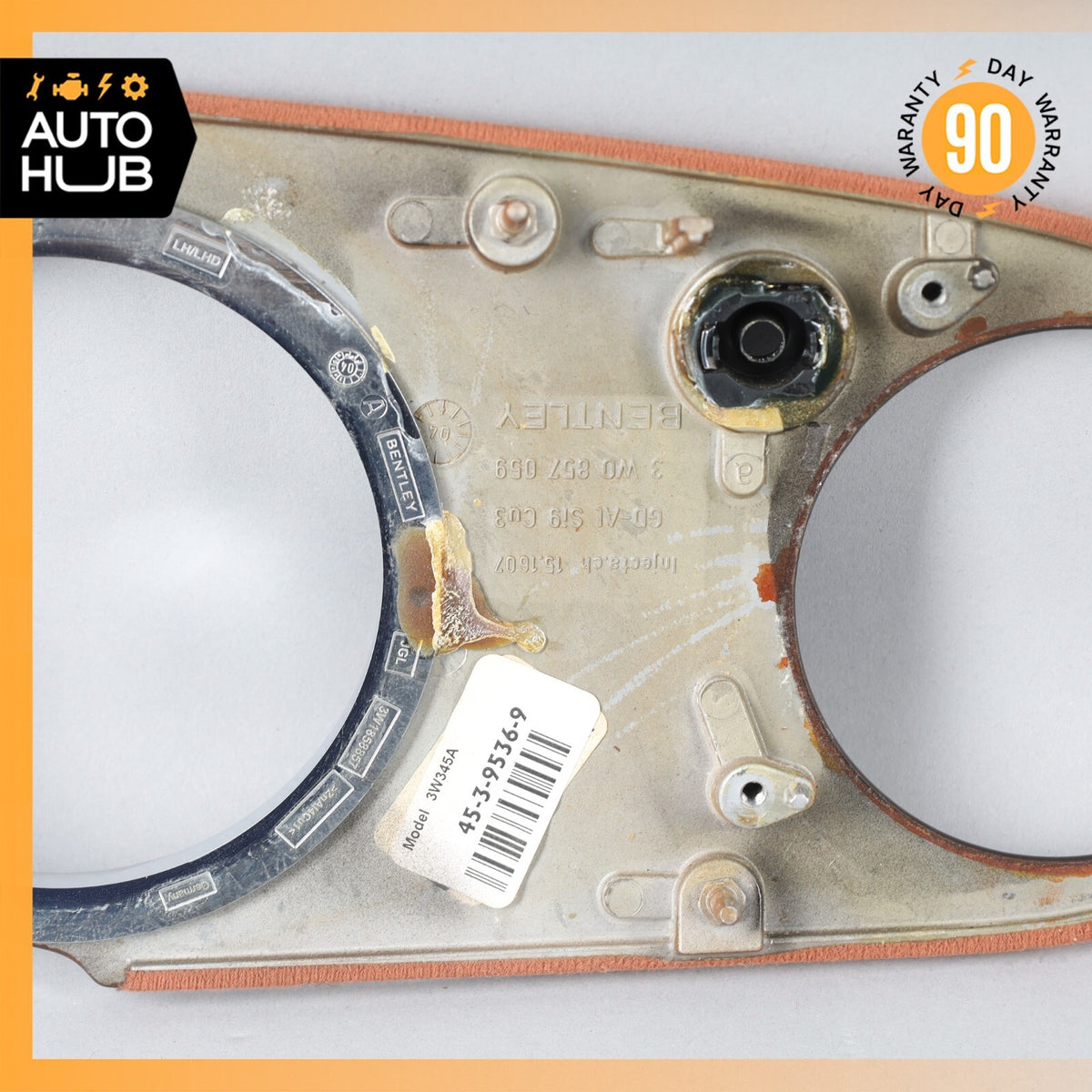 03-13 Bentley Continental GT GTC Dash Panel Speedometer Bezel Wood Trim OEM - photo 15