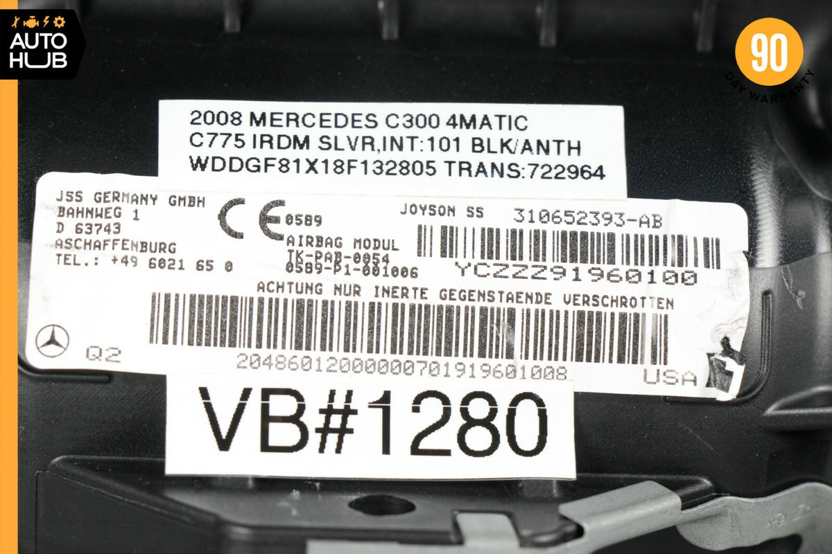 08-11 Mercedes W204 C300 C350 Dashboard Dash Board Panel Assembly Black OEM - photo 12