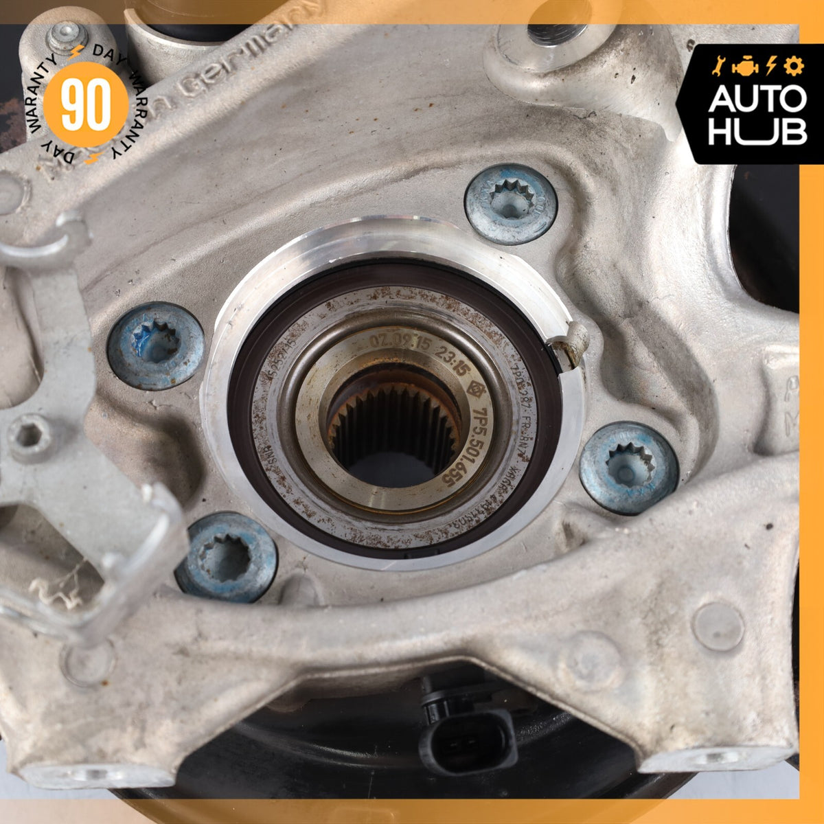 15-18 Porsche Cayenne 958 E-Hybrid Rear Right Side Knuckle Spindle OEM - photo 11