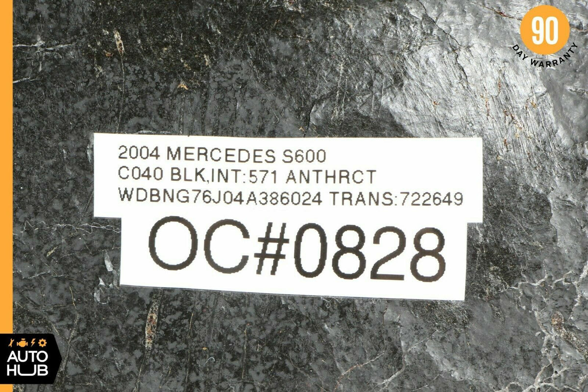 03-06 Mercedes W220 S600 Front Left or Right Top Upper Seat Cushion Black OEM - photo 12