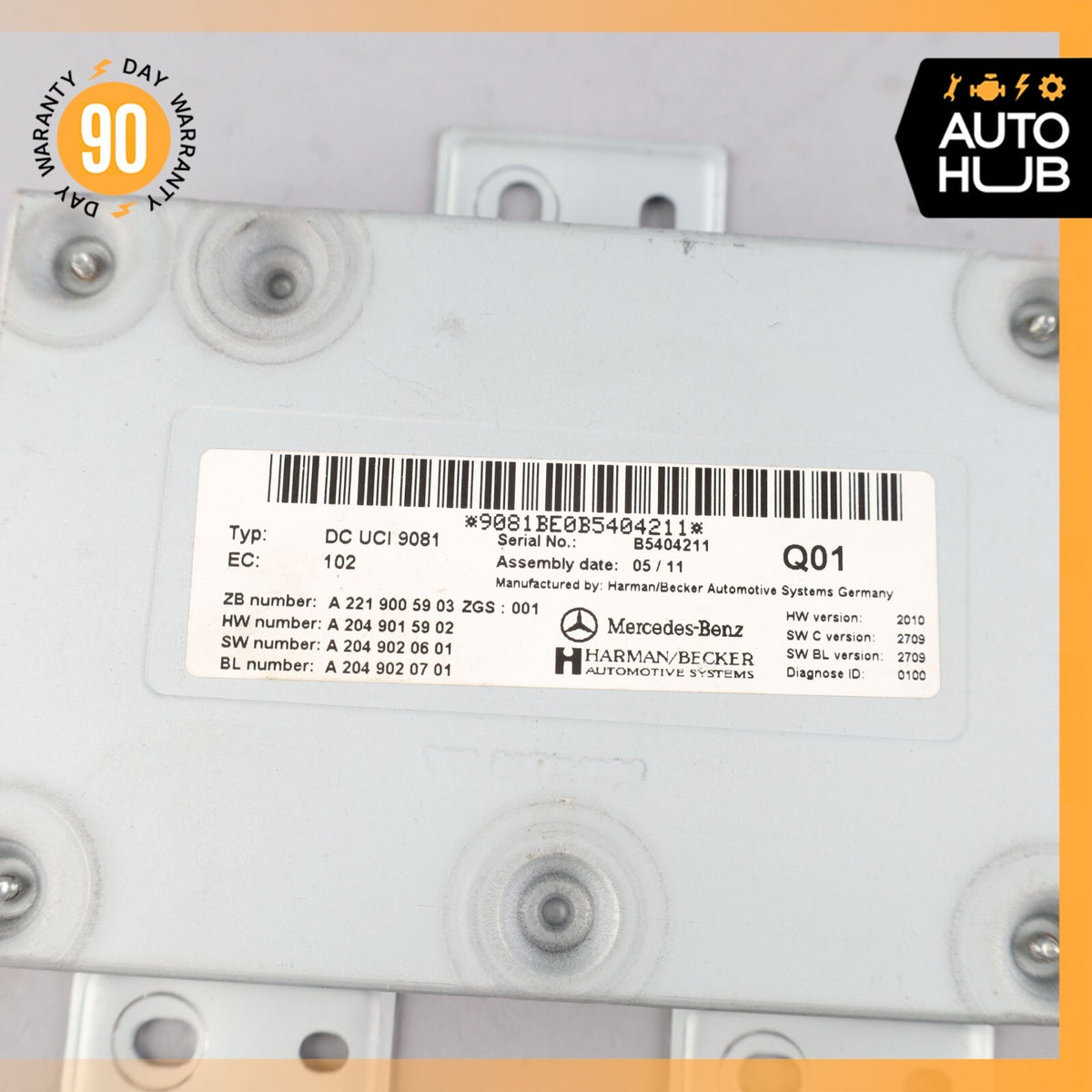 Mercedes W221 S400 CL550 SLK350 Communication Interface Module OEM 77k - photo 8