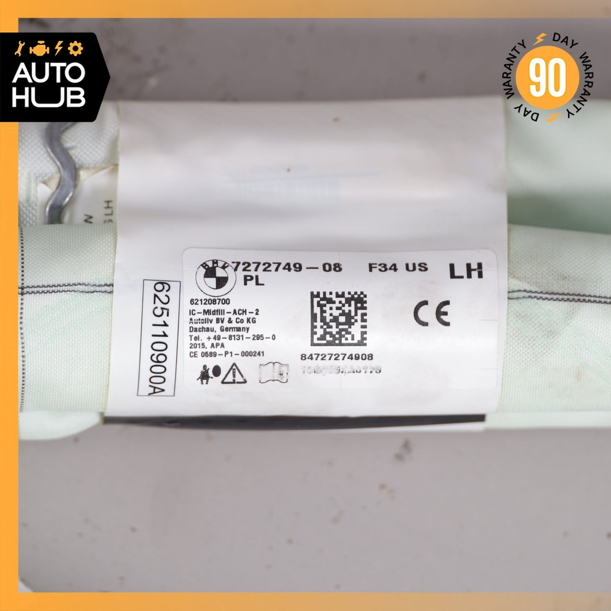 BMW F34 328i GT Roof Curtain Airbag Air Bag Left Driver Side OEM 88k - photo 19