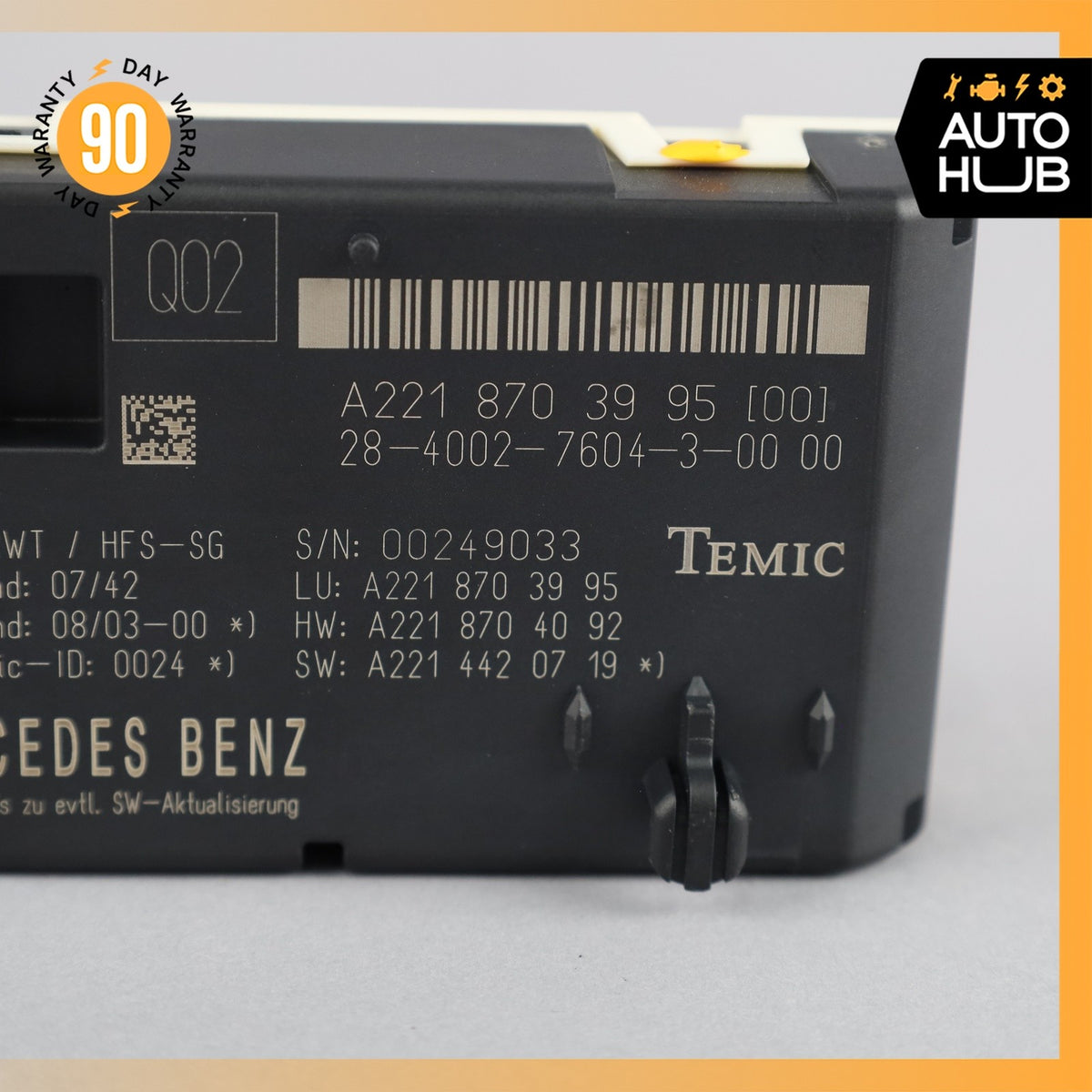 07-14 Mercedes W221 S400 CL550 S550 Trunk Release Remote Open Close Module OEM - photo 9