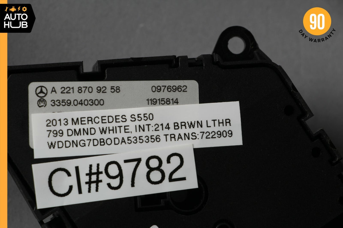 07-14 Mercedes W221 S550 CL550 Front Left Driver Seat Control Memory Switch OEM - photo 10