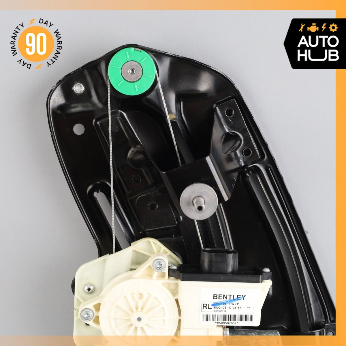 12-17 Bentley Continental GT Rear Left Side Quarter Window Regulator Motor OEM - photo 6
