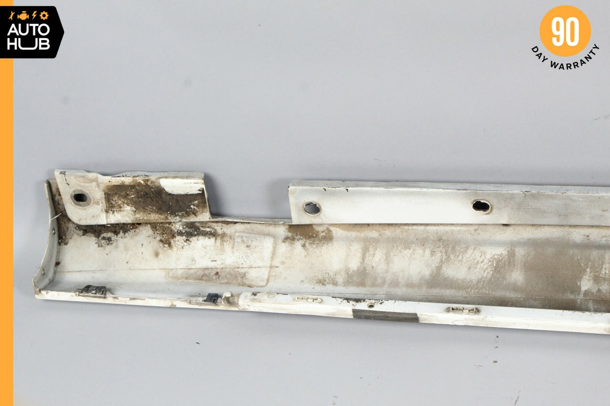 06-09 Mercedes W209 CLK350 CLK550 Base Left Rocker Molding Side Skirt White OEM - photo 10