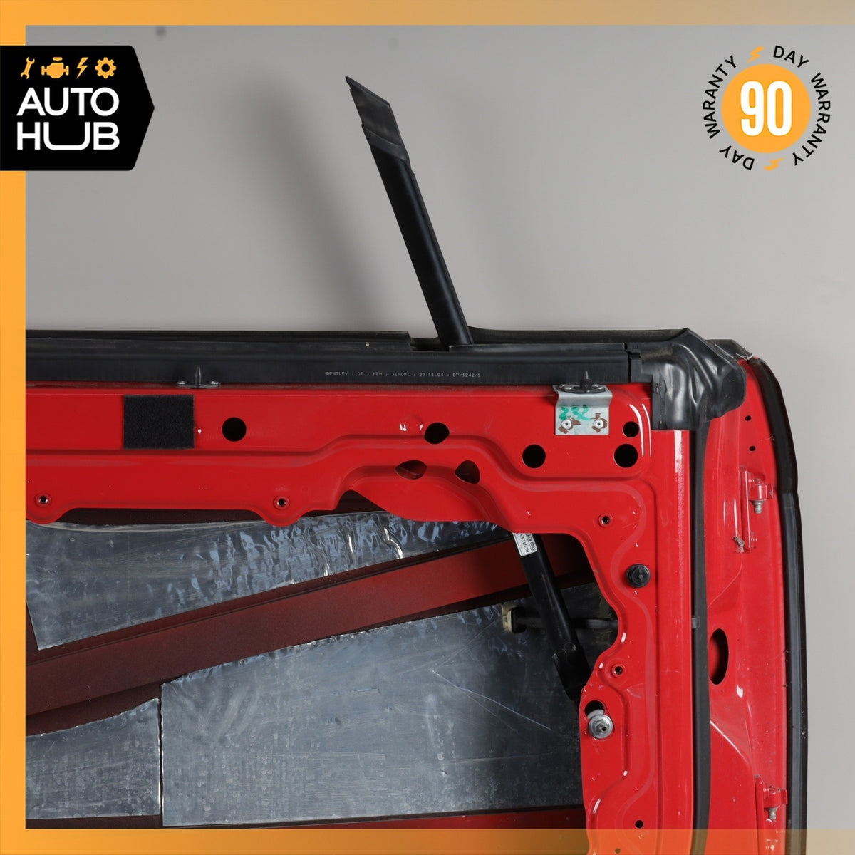 03-09 Bentley Continental GT GTC Left Side Door Shell Frame Panel Red OEM 87k - photo 11