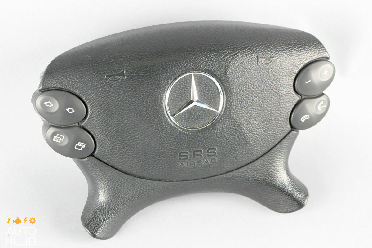 Mercedes R230 CLK500 E350 SL500 Steering Wheel Airbag Air Bag Black OEM - photo 2
