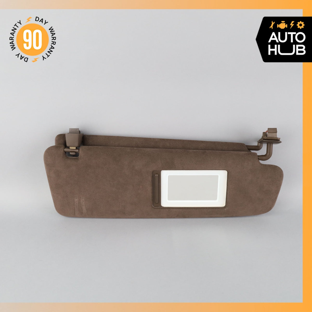 15-18 Porsche Cayenne 958 Sun Visor Sunvisor Right Side Suede Brown OEM - photo 10