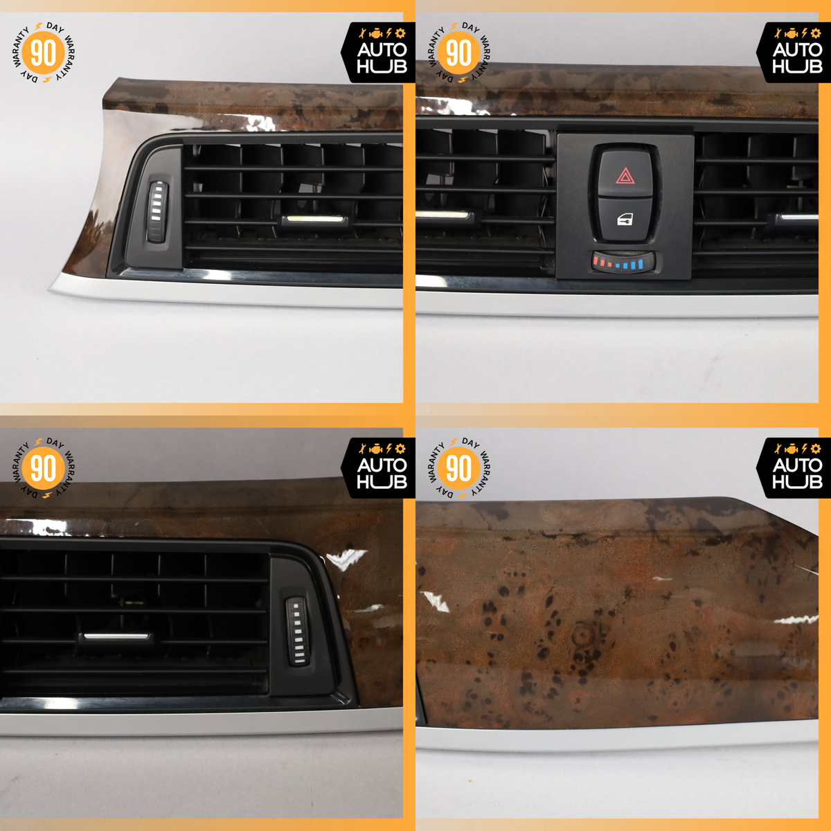 12-17 BMW F30 328i 320i GT 428i Front Central Air Vent Grille w/ Trim OEM 66k - photo 21
